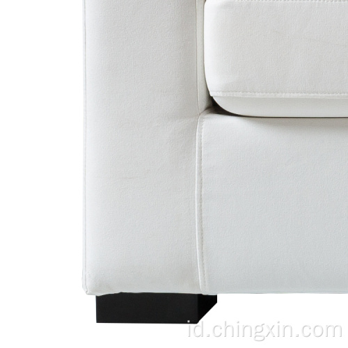 Sofa Kain Putih Set Ruang Tamu Furniture Sofa